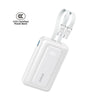 Anker Zolo Power Bank 20000mAh 45W Fast Charging Built-in Dual USB C Cable A110M - White