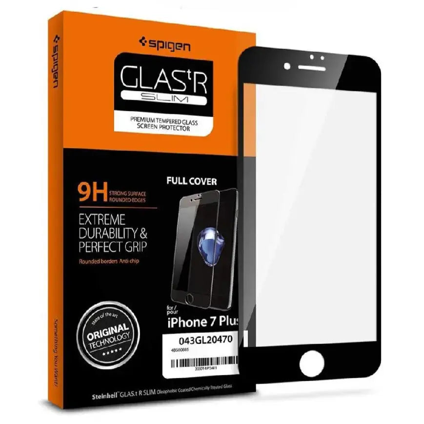 Spigen iPhone Plus Plus Full Coverage Tempered Glass Tech