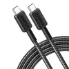 Anker 322 PowerLine USB-C to USB-C Braided Cable 6ft/1.8m 60W A81F6 - Black
