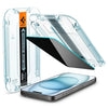 Spigen iPhone 15 Privacy Screen Protector Glas.tR EZ Fit - Privacy