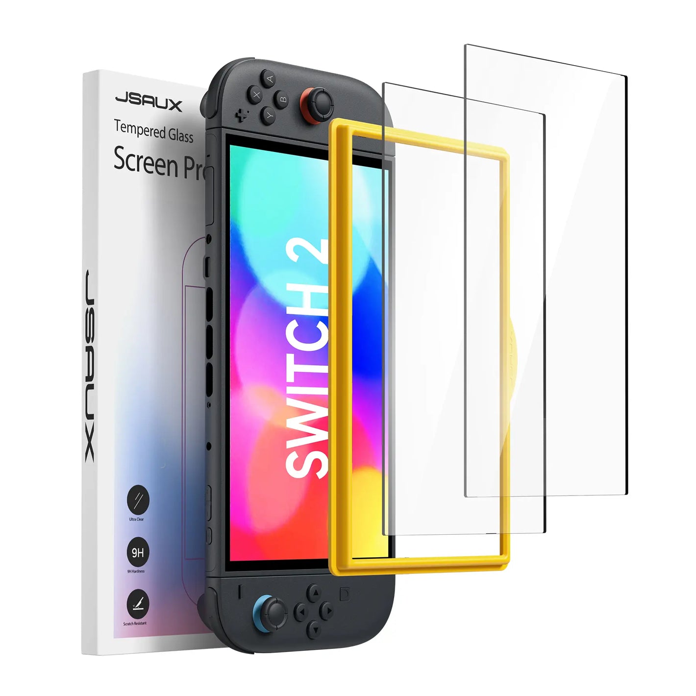 JSAUX [2-Pack] HD Tempered Glass Screen Protector for Nintendo Switch 2 (GP0123A) Tech House Singapore