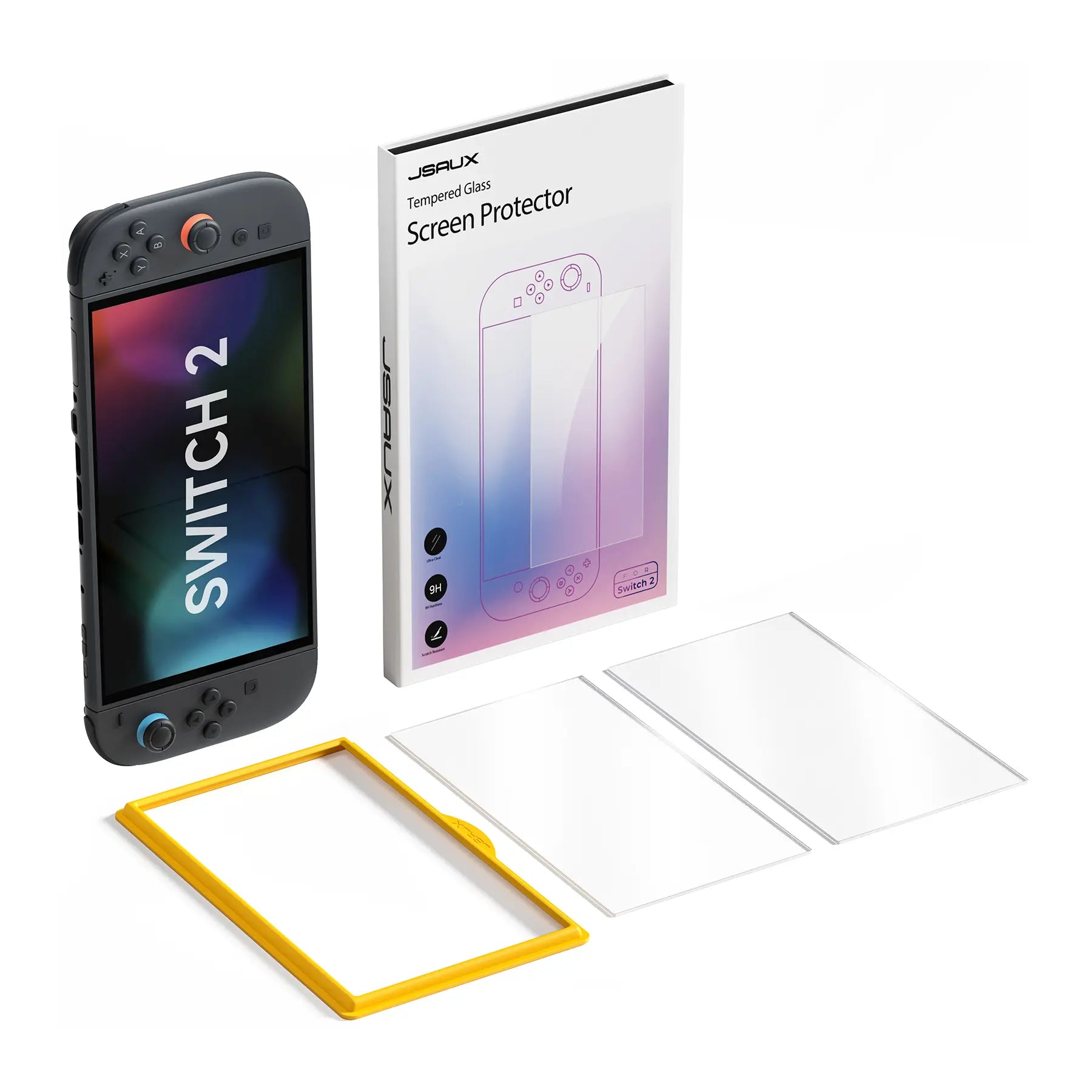 JSAUX [2 Pack] Anti-Glare Tempered Glass Screen Protector for Nintendo Switch 2 (GP0124A) Tech House Singapore