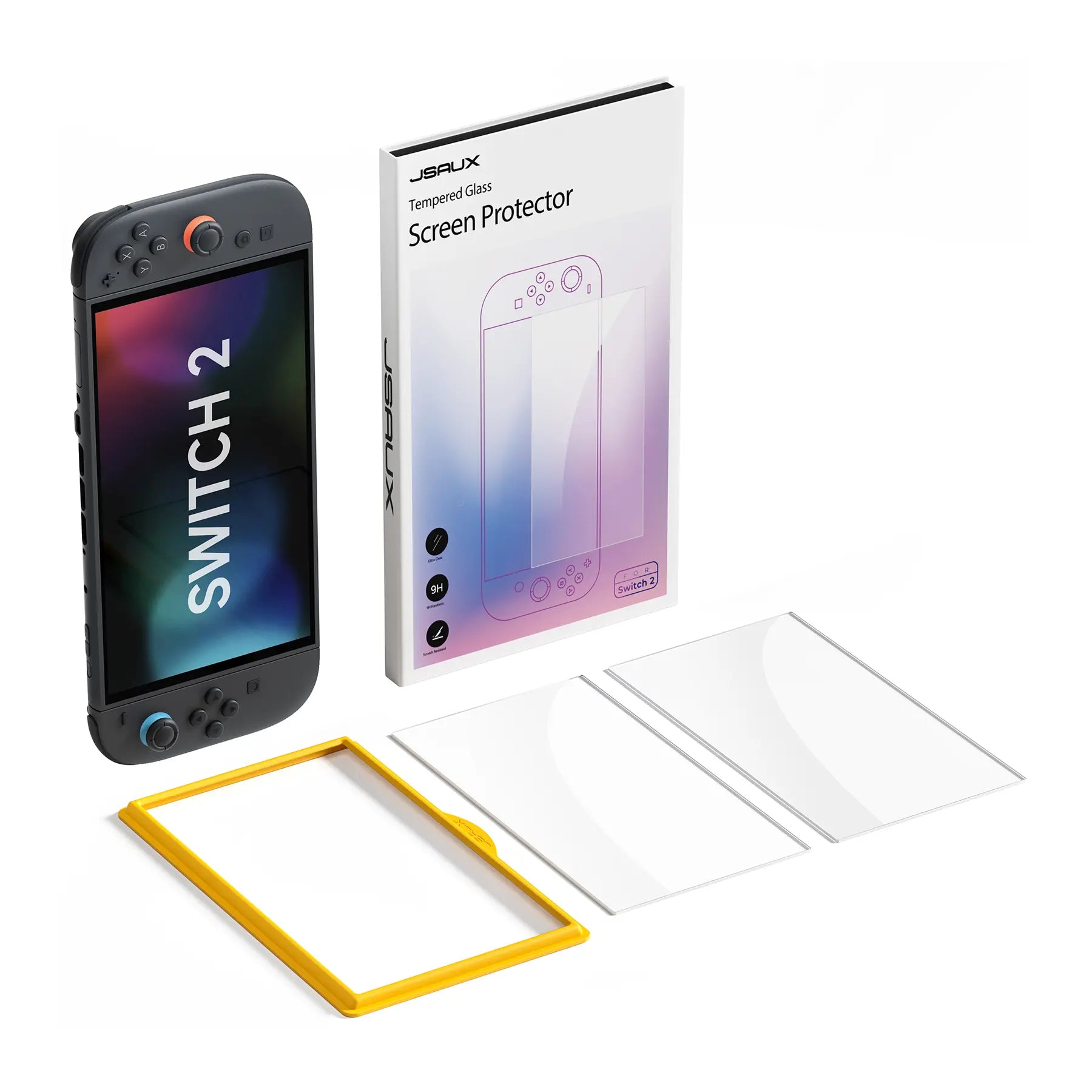 JSAUX [2-Pack] HD Tempered Glass Screen Protector for Nintendo Switch 2 (GP0123A) Tech House Singapore