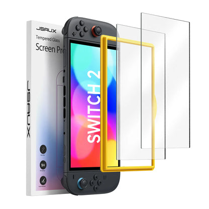 JSAUX [2 Pack] Anti-Glare Tempered Glass Screen Protector for Nintendo Switch 2 (GP0124A) Tech House Singapore