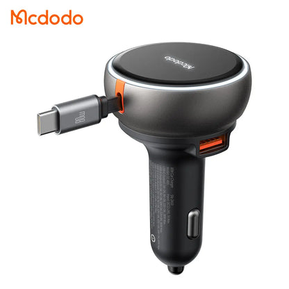 MCDODO Car Charger 80W Built-in 80cm C Cable CC-4850 Mcdodo Singapore