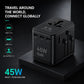 OLLOES GaN 45W Universal Travel Adapter with Extra US/EU Plug Tech House Singapore