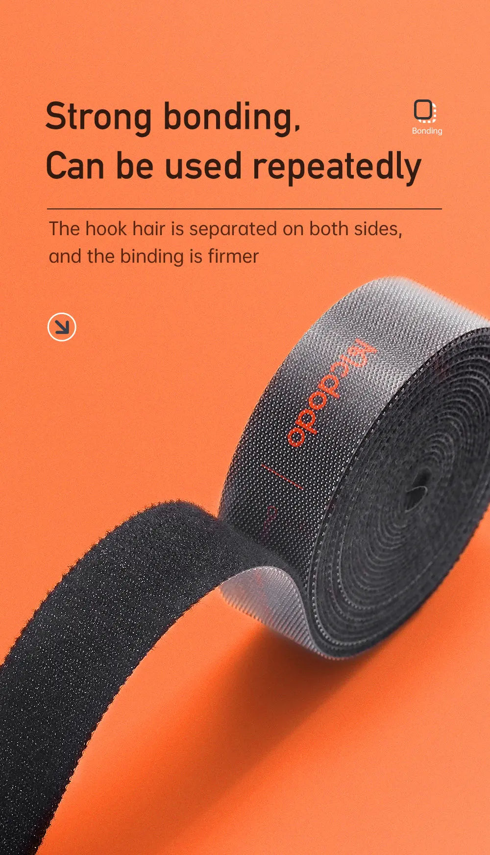 MCDODO Velcro Ctraps Cable 1M VS-0960 Tech House Singapore