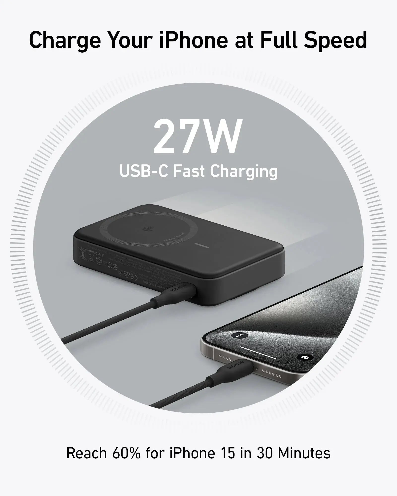 Anker Maggo 10K Power bank, Qi2 Certified 15W Ultra Fast Charging Charger A1654 Tech House