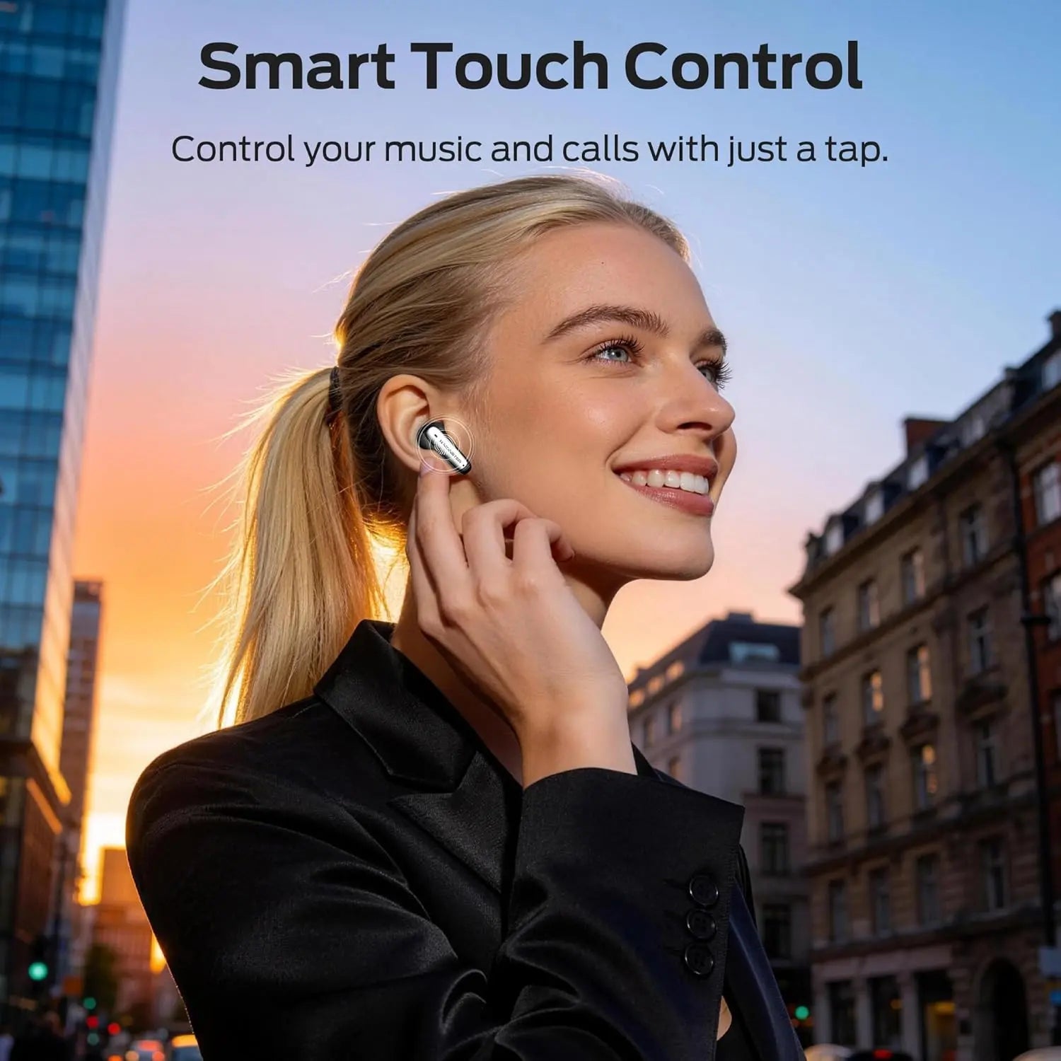 Monster N-Lite 310 True Wireless Earbuds, Bluetooth 6.0 Headphones Deep Bass, Earbuds with ENC Noise Cancelling Mic for Clear Calls, 32H Playback, Bluetooth Earbuds Tech House Singapore