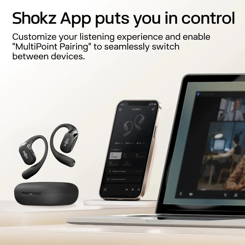 SHOKZ OpenFit 2+ Open-Ear True Wireless Bluetooth Earbuds T920-ST Tech House Singapore