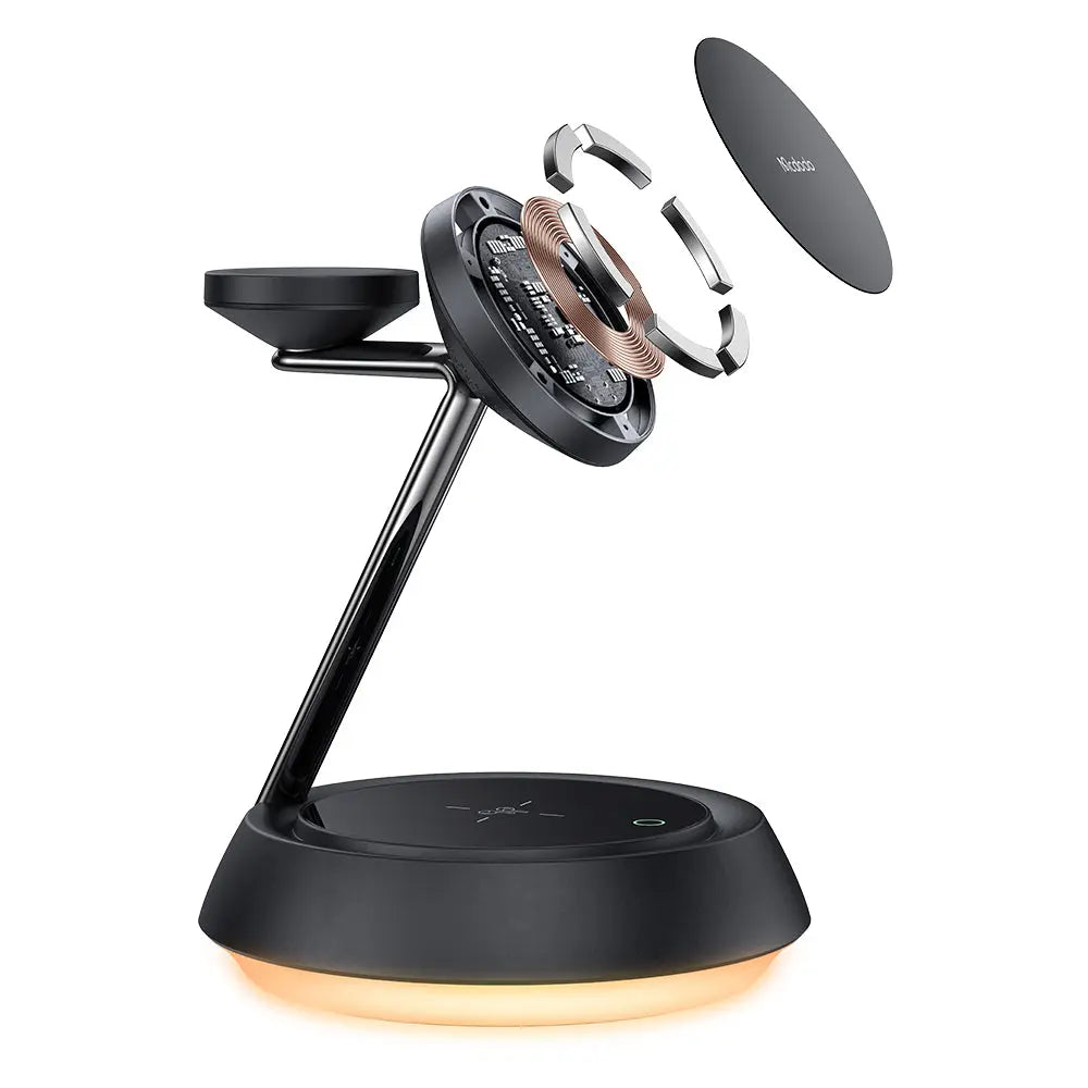 Mcdodo 3-in-1 Magnetic Wireless Charging Stand with Night Light CH-4952 Mcdodo Singapore
