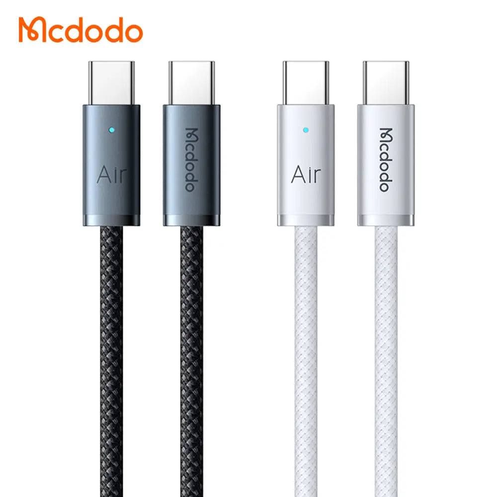 Mcdodo USB-C to USB-C Cable 240W Fast Charging Ultra-Thin Air (1.2m/1.8m) Braided Nylon Cable CA-708 Tech House Singapore