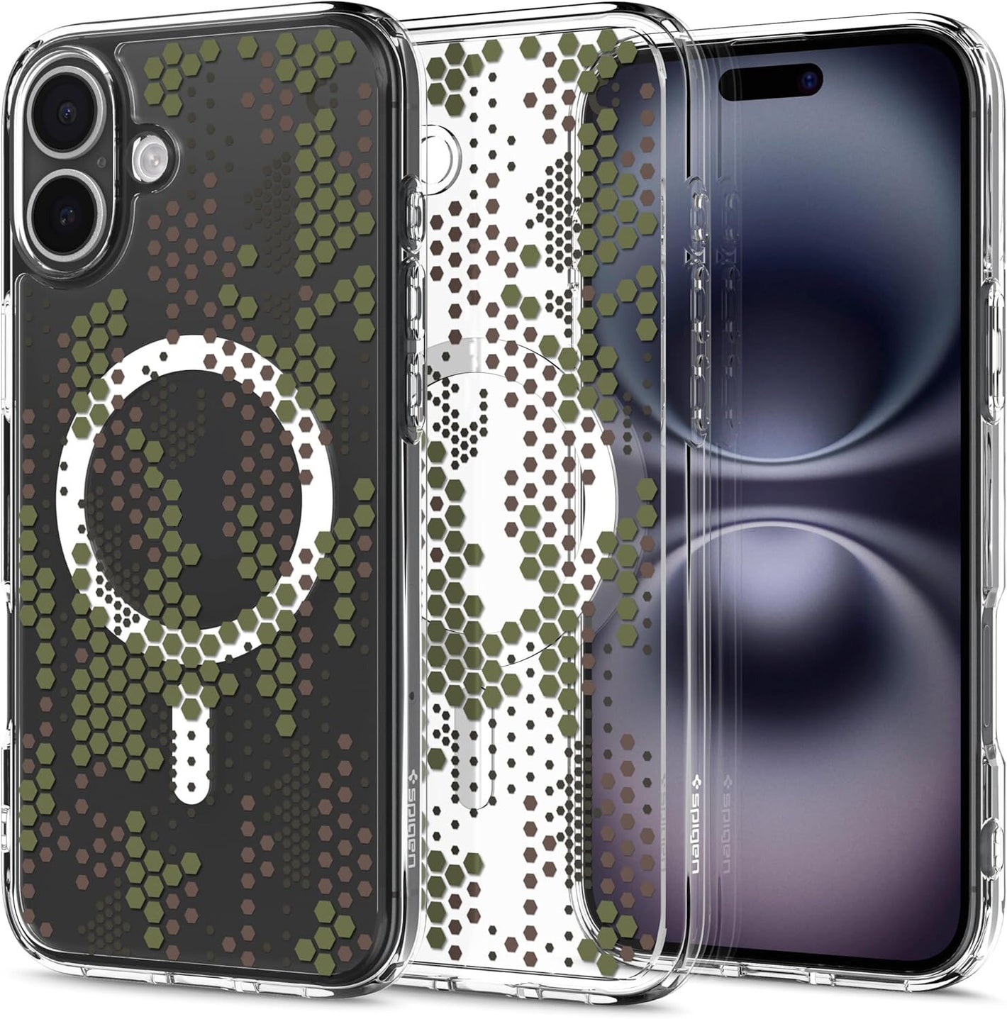 Spigen iPhone 16 Plus Case Ultra Hybrid MagFit Digital Camo Spigen