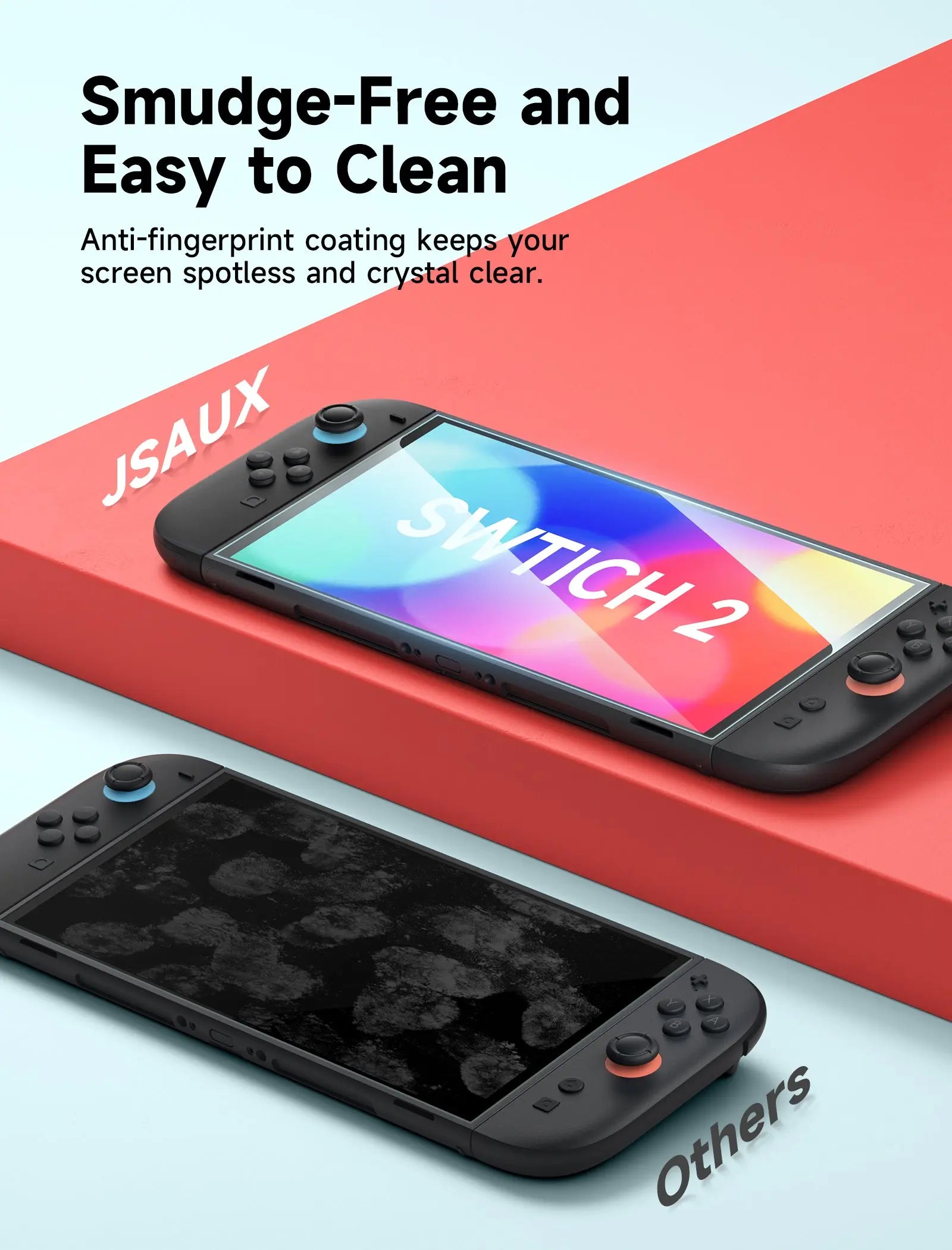JSAUX [2-Pack] HD Tempered Glass Screen Protector for Nintendo Switch 2 (GP0123A) Tech House Singapore