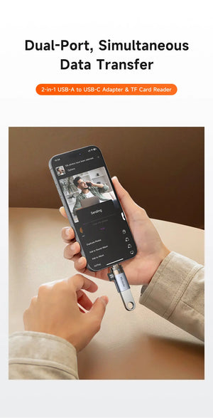 MCDODO 2-in-1 A to C Adapter with TF Card Reader OT-7600 Tech House Singapore