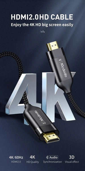 MCDODO HDMI to HDMI 2.0 Cable 4K 2M CA-7180 Mcdodo Singapore