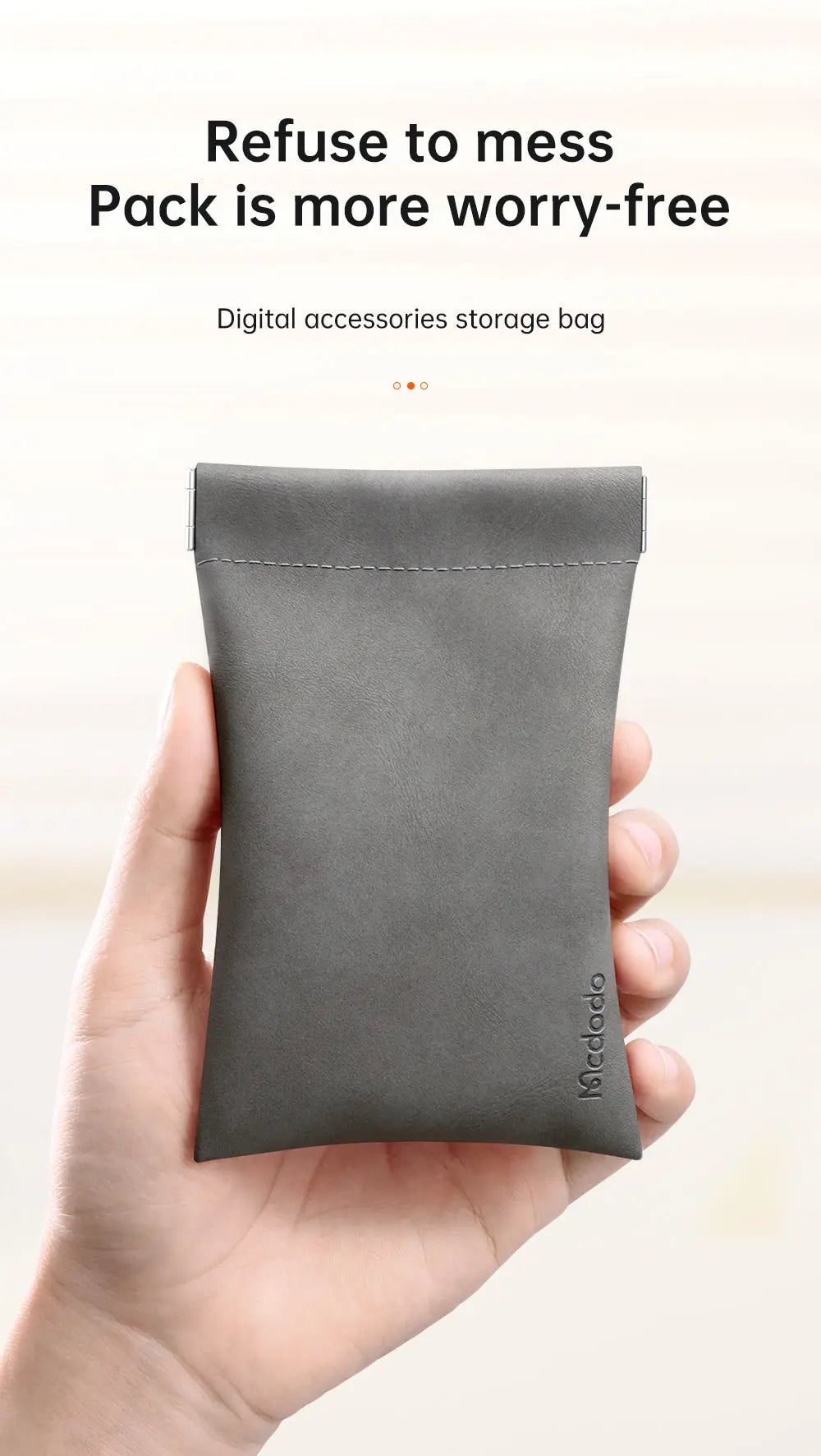 MCDODO Stow Bag for Accessory 10*19.5cm CB-1240 Mcdodo Singapore