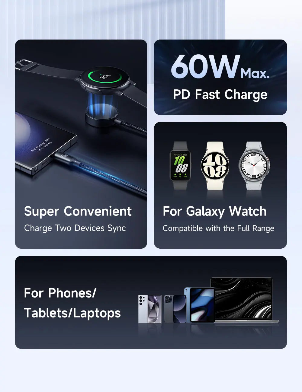 MCDODO Cable USB C to C + Samsung Watch 1.2M CA-4210 Mcdodo Singapore