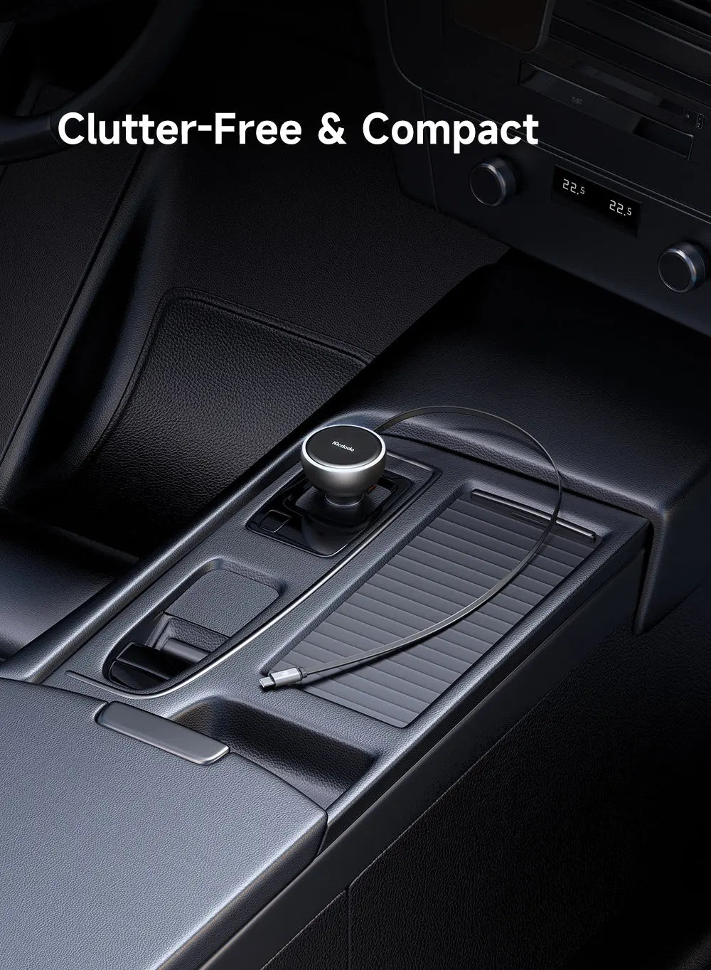 MCDODO Car Charger 80W Built-in 80cm C Cable CC-4850 Mcdodo Singapore