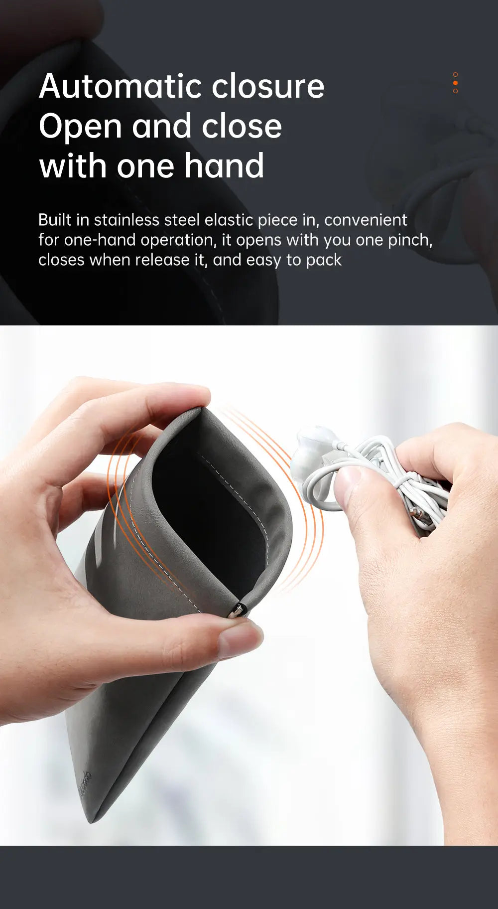 MCDODO Stow Bag for Accessory 10*19.5cm CB-1240 Mcdodo Singapore