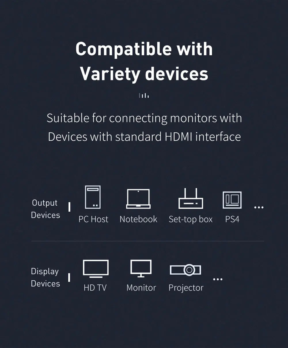 MCDODO HDMI to HDMI 2.0 Cable 4K 2M CA-7180 Mcdodo Singapore