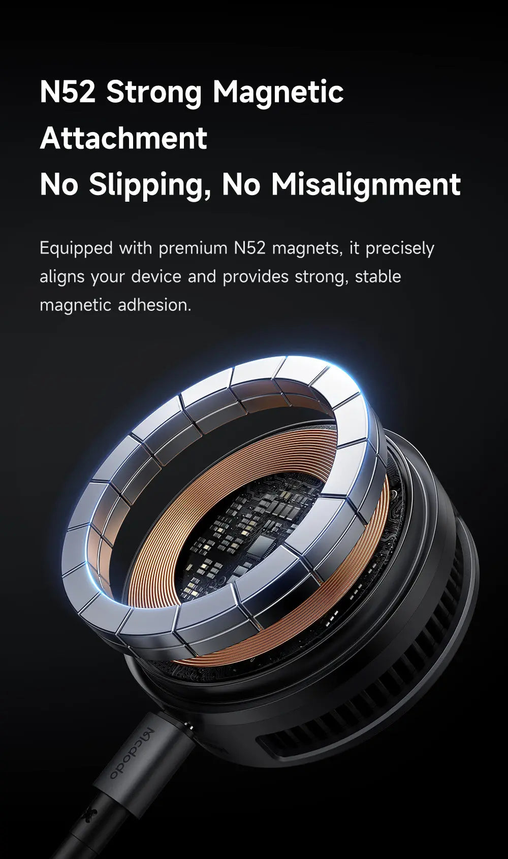 MCDODO Wireless Charger Cooled Qi2.2 Magnetic CH-8410 Tech House Singapore
