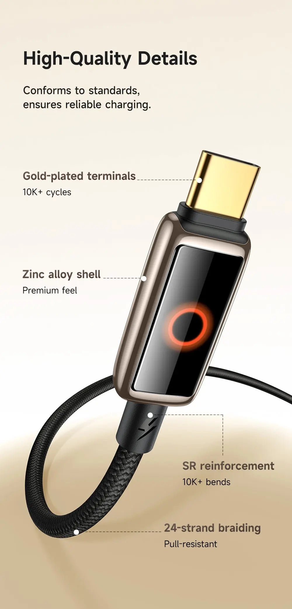 MCDODO Cable C to C Auto Power Off 100W 1.2M CA-6680 Mcdodo Singapore