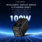 OLLOES GaN 100W Universal Travel Adapter with Smart Digital Display Tech House Singapore