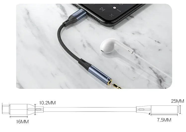 YESIDO C to 3.5MM Adapter YAU38 Yesido Singapore