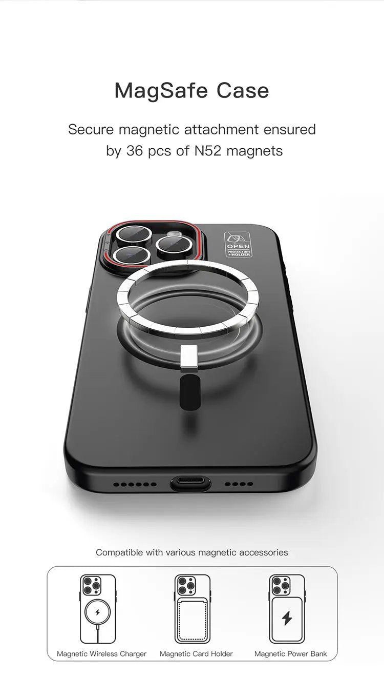 Recci iPhone15/ 15 Plus/15 Pro/15 Pro Max Magnetic Case with Kickstand Tech House Singapore