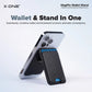 X-One Magflix Wallet Stand Magnetic Kickstand Phone Wallet | Made from Vegan Leather Tech House Singapore