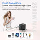 OLLOES GaN 45W Universal Travel Adapter with Extra US/EU Plug 3 x USB-C 1 x USB-A GaN Fast Charging Tech House Singapore