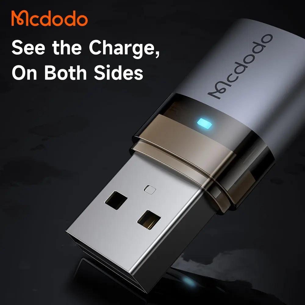 Mcdodo USB-C to USB-A 3.0 Fast 5Gbps Data Transfer Adapter with Indicator Lights and Lanyard OT-7580 Tech House Singapore