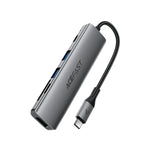 Acefast J18 6-in-1 USB-C Hub 4K 60Hz HDMI PD 90W Fast Charging Docking Station SD/TF Card Reader Multi-Port Hub Tech House Singapore