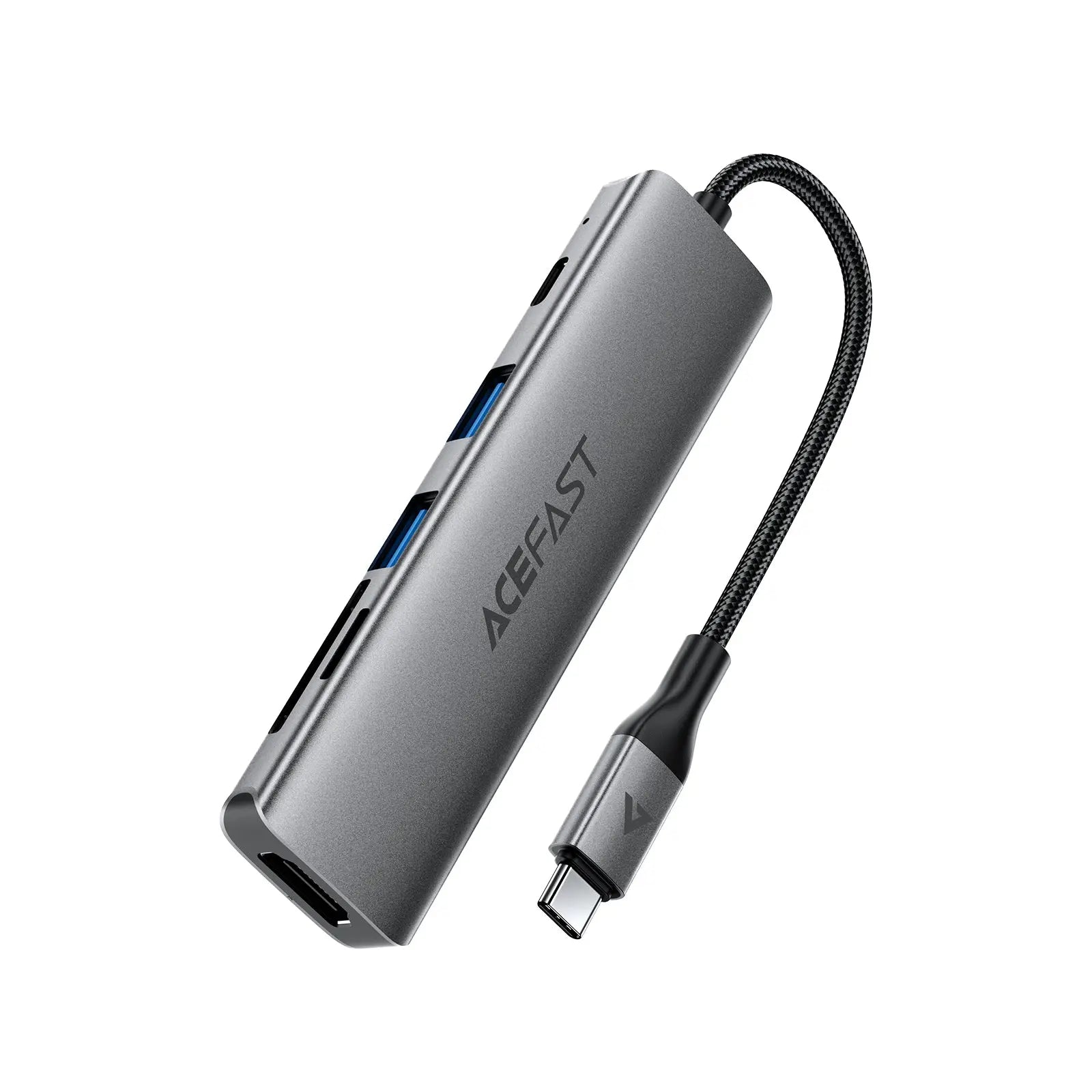 Acefast J18 6-in-1 USB-C Hub 4K 60Hz HDMI PD 90W Fast Charging Docking Station SD/TF Card Reader Multi-Port Hub Tech House Singapore