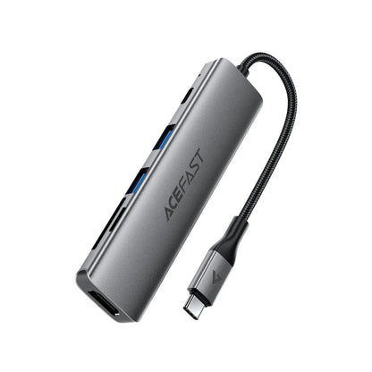 Acefast J18 6-in-1 USB-C Hub 4K 60Hz HDMI PD 90W Fast Charging Docking Station SD/TF Card Reader Multi-Port Hub Tech House Singapore