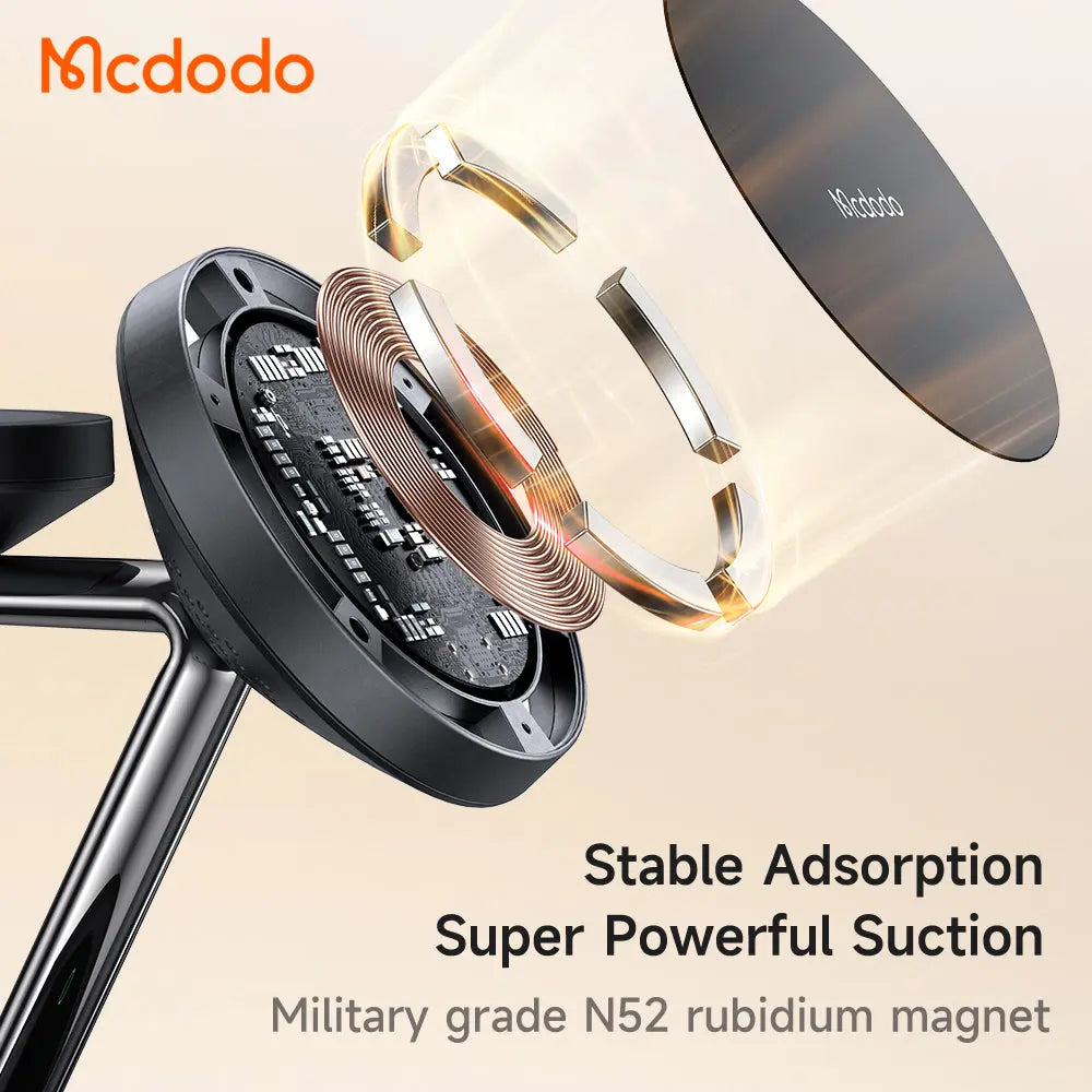 Mcdodo 3-in-1 Magnetic Wireless Charging Stand with Night Light CH-4952 Mcdodo Singapore