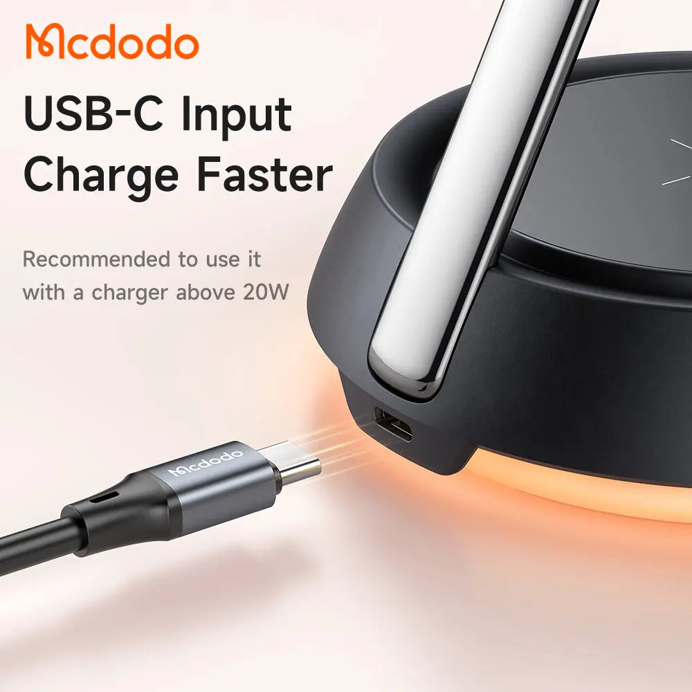 Mcdodo 3-in-1 Magnetic Wireless Charging Stand with Night Light CH-4952 Mcdodo Singapore