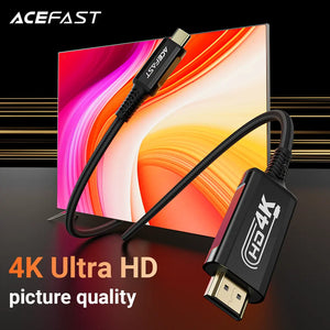 Acefast C1-10 USB-C to HDMI 4K 60Hz Cable 1.8M Video Cable