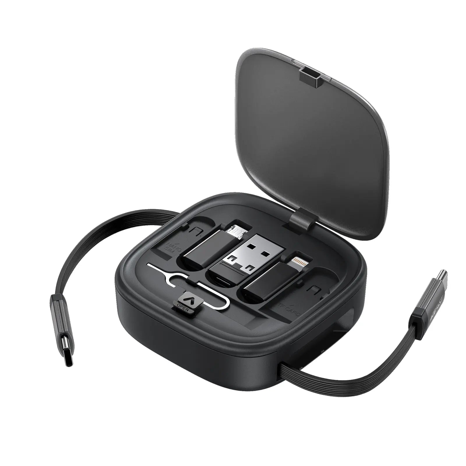 Acefast J3 Multifunctional Travel Set with Retractable Charging Data Cable and Holder Tech House Singapore