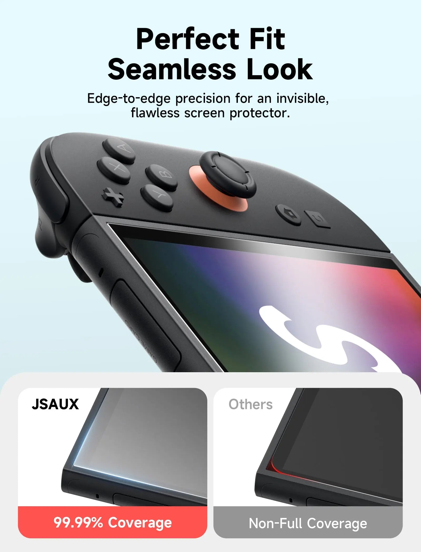 JSAUX [2 Pack] Anti-Glare Tempered Glass Screen Protector for Nintendo Switch 2 (GP0124A) Tech House Singapore