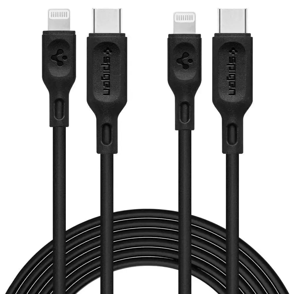 [2 Pack] Spigen DuraSync USB C to Lightning Cable (1m) - Tech House - Singapore