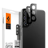 Spigen [2 Pack] Galaxy S22 Plus Camera Lens Protector Optik - Black