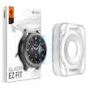 Spigen [2 Pack] Galaxy Watch 4 Classic (42mm) / Galaxy Watch 3 (41mm) Screen Protector Glas.tR EZ Fit - Clear