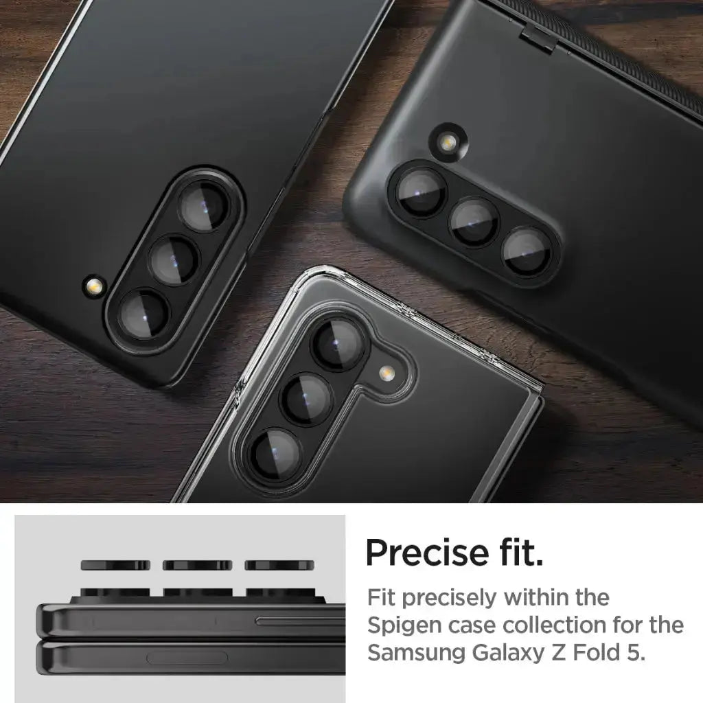 Spigen [2 Pack] Galaxy Z Fold Camera Lens Protector EZ Fit Optik Pro