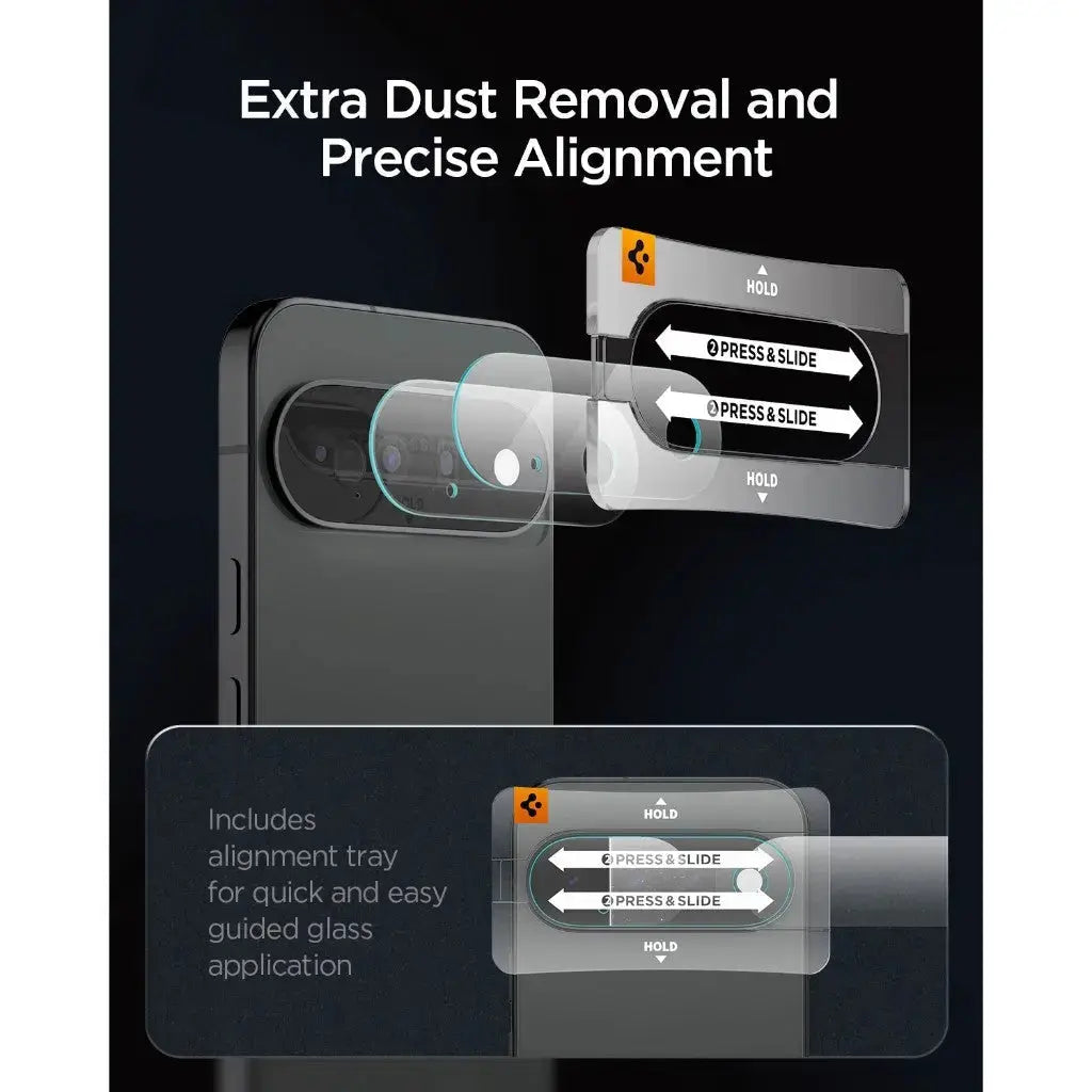 [2 Pack] Spigen Google Pixel 11 Camera Lens Protector EZ Fit Optik Pro Pixel 11 Tempered Glass Spigen Singapore Singapore