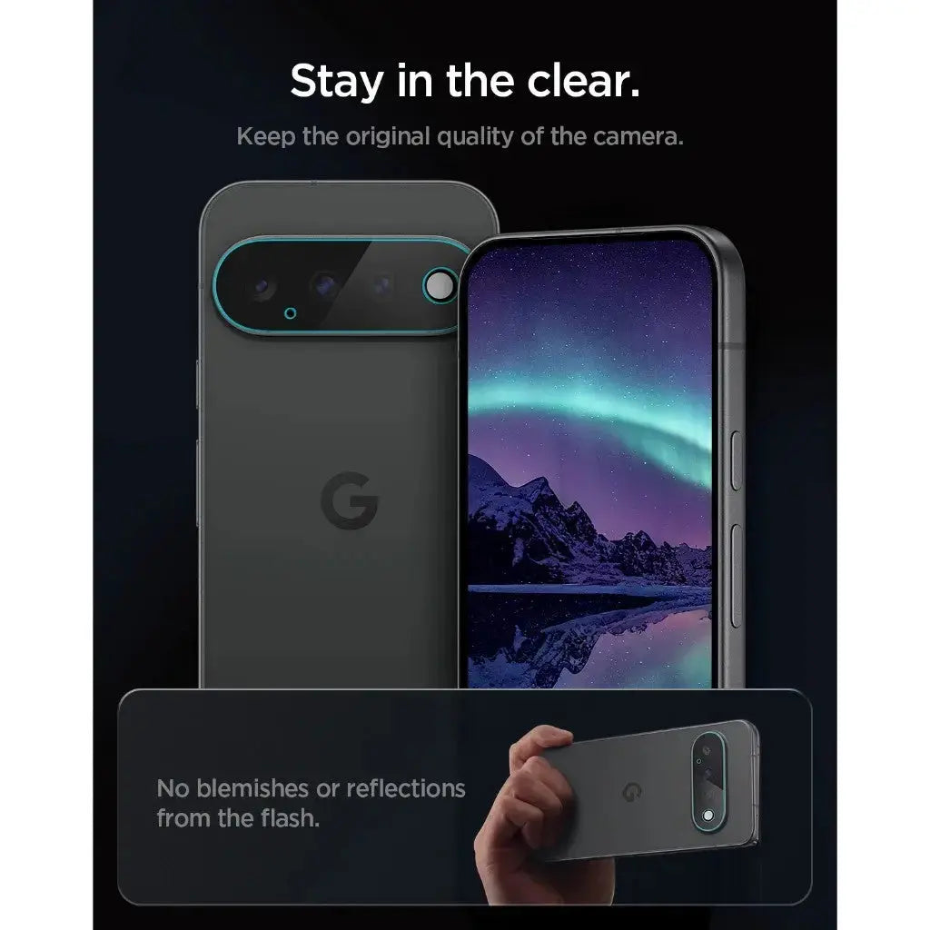 [2 Pack] Spigen Google Pixel 11 Camera Lens Protector EZ Fit Optik Pro Pixel 11 Tempered Glass Spigen Singapore Singapore