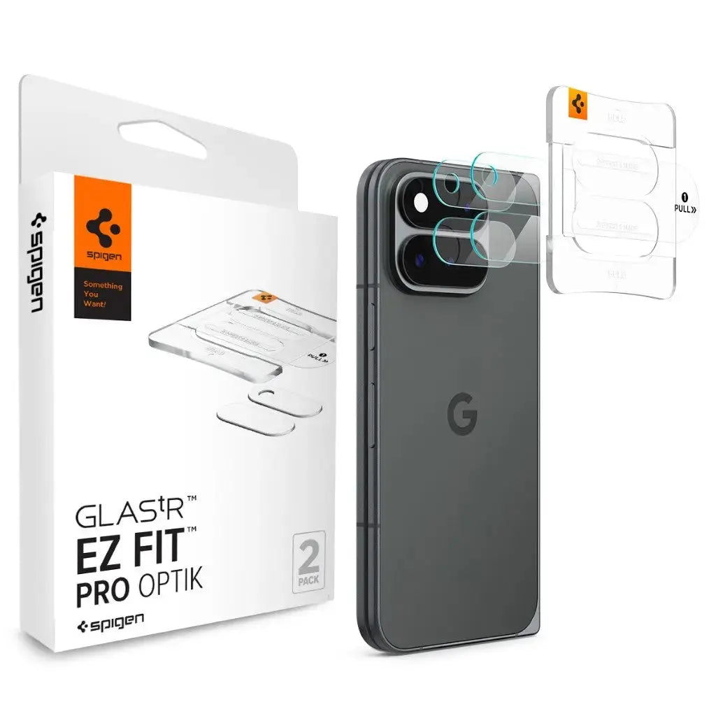 [2 Pack] Spigen Google Pixel 11 Pro Fold Camera Lens Protector EZ Fit Optik Pro Tempered Glass Spigen Singapore Singapore