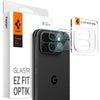 [2 Pack] Spigen Google Pixel 10 Pro Fold Lens Protector EZ Fit Optik Pro - Crystal Clear