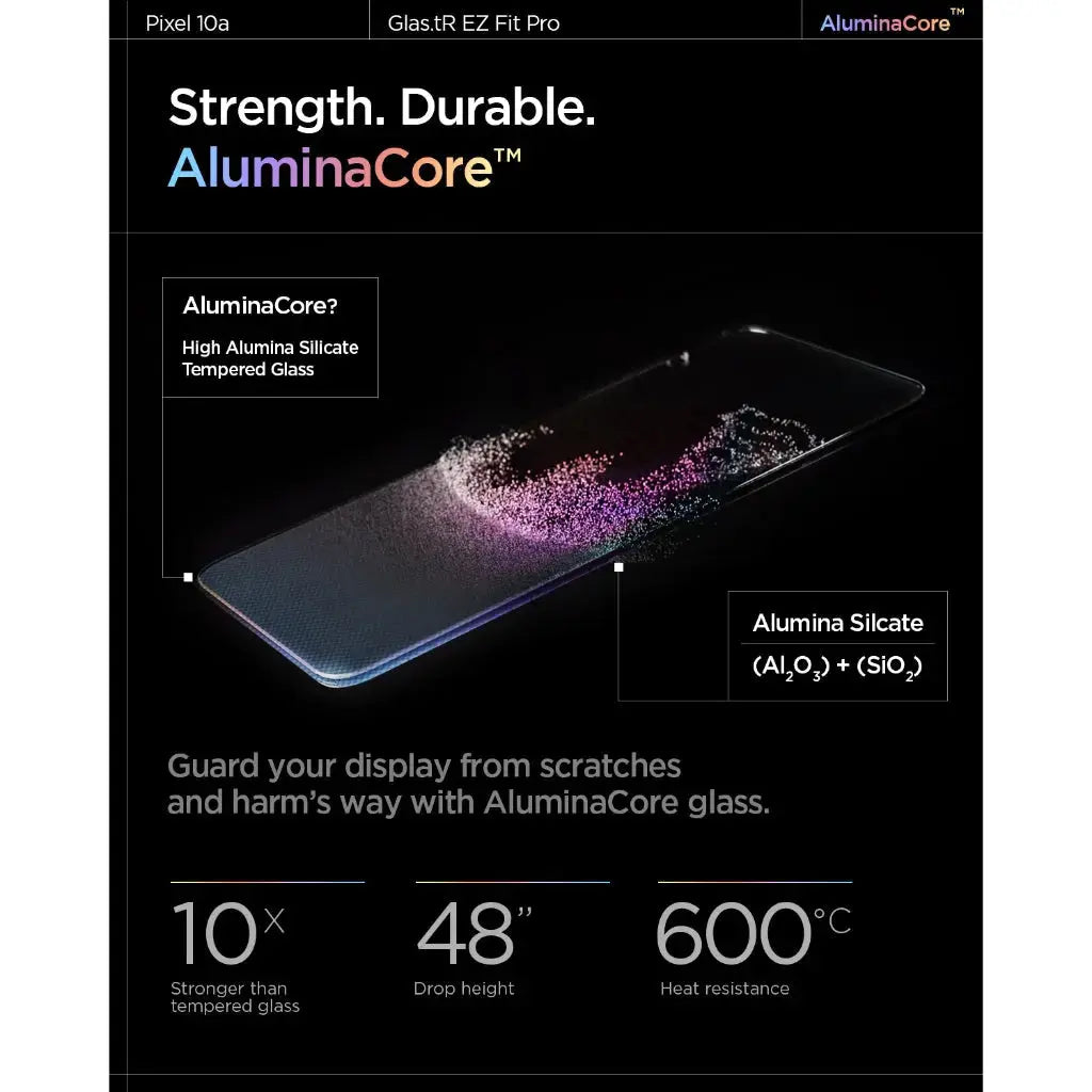 [2 Pack] Spigen Google Pixel 10a Screen Protector Glas.tR EZ Fit Google Pixel 10a Tempered Glass Spigen Singapore Singapore